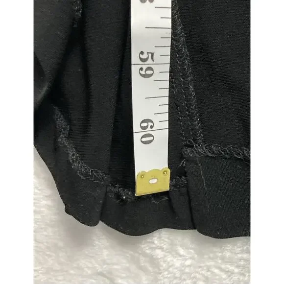 Nicole Miller Faux Wrap Maxi Dress Womens 4 Black Y2K Witchy Fairy Whimsigoth - Picture 9 of 13